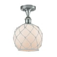 thumbnail image 1 of Innovations Lighting 516 Farmhouse Rope Farmhouse Rope 8" Wide Semi-Flush Ceiling Fixture, 1 of 2