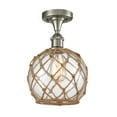 thumbnail image 1 of Innovations Lighting 516 Farmhouse Rope Farmhouse Rope 8" Wide Semi-Flush Ceiling Fixture, 1 of 2