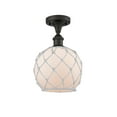 thumbnail image 1 of Innovations Lighting 516-1C-OB-G121-8RW Farmhouse Rope 8" Wide Semi-Flush Ceiling Fixture, 1 of 2