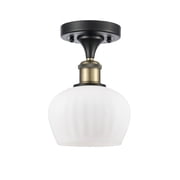 Innovations Lighting 516-1C-BAB-G91 Fenton 7 Wide Semi-Flush Ceiling Fixture - MultiColor