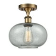 thumbnail image 1 of Innovations Lighting 516 Gorham Gorham 10" Wide Semi-Flush Ceiling Fixture - Brushed Brass, 1 of 1