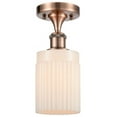 thumbnail image 1 of Innovations Lighting 516 Hadley Hadley 5" Wide Semi-Flush Ceiling Fixture - Antique Copper, 1 of 3