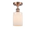 thumbnail image 1 of Innovations Lighting 516 Hadley Hadley 5" Wide Semi-Flush Ceiling Fixture - Antique Copper, 1 of 3