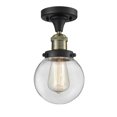 thumbnail image 1 of Innovations Lighting 517-1CH-BAB-G202-6 Beacon 1 Light 6" Wide Semi-Flush Ceiling Fixture, 1 of 2