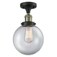 thumbnail image 1 of Innovations Lighting 517-1CH-BAB-G202-8 Beacon 1 Light 8" Wide Semi-Flush Ceiling Fixture, 1 of 2