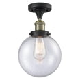 thumbnail image 1 of Innovations Lighting 517-1CH-BAB-G204-8 Beacon 1 Light 8" Wide Semi-Flush Ceiling Fixture, 1 of 2