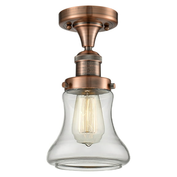 Innovations Lighting 517-1Ch Bellmont Bellmont 1 Light 6" Wide Semi-Flush Ceiling Fixture