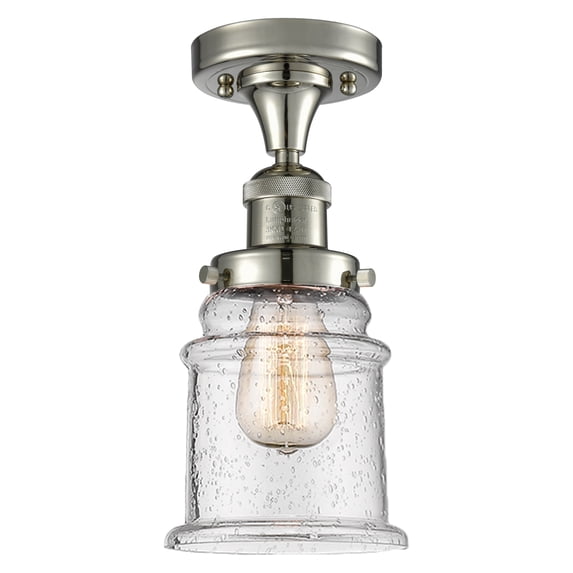 Innovations Lighting 517-1Ch Canton Canton 1 Light 6" Wide Semi-Flush Ceiling Fixture -