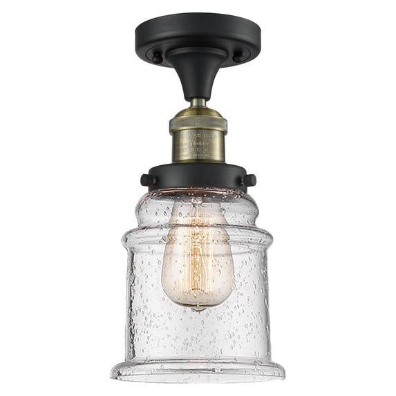 Innovations Lighting 517-1CH-BAB-G184 Canton 1 Light 6" Wide Semi-Flush Ceiling Fixture -