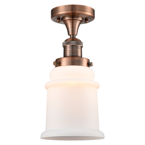Innovations Lighting 517-1CH-AC-G181 Canton 1 Light 6" Wide Semi-Flush Ceiling Fixture -