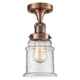 thumbnail image 1 of Innovations Lighting 517-1CH-AC-G184 Canton 1 Light 6" Wide Semi-Flush Ceiling Fixture -, 1 of 2