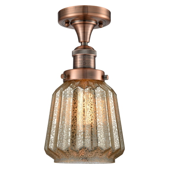 Innovations Lighting 517-1Ch Chatham Chatham 1 Light 7" Wide Semi-Flush Ceiling Fixture -