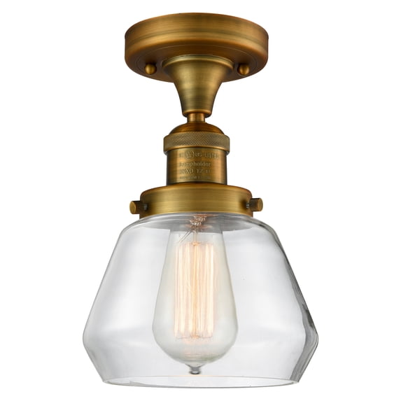 Innovations Lighting 517-1Ch Fulton Fulton 1 Light 7" Wide Semi-Flush Ceiling Fixture -