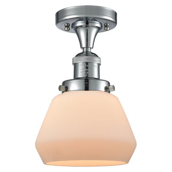 Innovations Lighting 517-1CH-PC-G171 Fulton 1 Light 7" Wide Semi-Flush Ceiling Fixture -