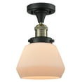 thumbnail image 1 of Innovations Lighting 517-1Ch Fulton Fulton 1 Light 7" Wide Semi-Flush Ceiling Fixture -, 1 of 2