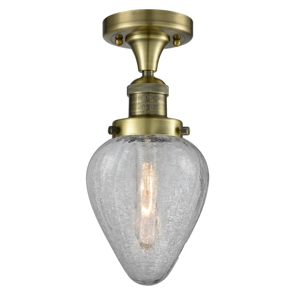 Innovations Lighting 517-1Ch Geneseo Geneseo 1 Light 6-1/2" Wide Semi-Flush Ceiling