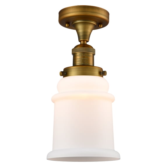 Innovations Lighting 517-1Ch Halophane Halophane 1 Light 9" Wide Semi-Flush Ceiling