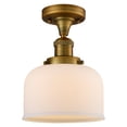 thumbnail image 1 of Innovations Lighting 517-1Ch Large Bell Large Bell 8" Wide Semi-Flush Ceiling Fixture -, 1 of 2