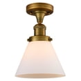 thumbnail image 1 of Innovations Lighting 517-1Ch Large Cone Large Cone 8" Wide Semi-Flush Ceiling Fixture -, 1 of 2