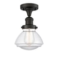 thumbnail image 1 of Innovations Lighting 517-1Ch Olean Olean 7" Wide Semi-Flush Ceiling Fixture - Bronze, 1 of 2