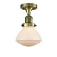 thumbnail image 1 of Innovations Lighting 517-1Ch Olean Olean 7" Wide Semi-Flush Ceiling Fixture - White, 1 of 2
