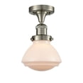 thumbnail image 1 of Innovations Lighting 517-1Ch Olean Olean 7" Wide Semi-Flush Ceiling Fixture - White, 1 of 2
