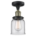 thumbnail image 1 of Innovations Lighting 517-1CH-BAB-G52 Small Bell 1 Light 5" Wide Semi-Flush Ceiling Fixture, 1 of 2