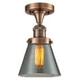 thumbnail image 1 of Innovations Lighting 517-1Ch Small Cone Small Cone 7" Wide Semi-Flush Ceiling Fixture -, 1 of 2