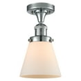 thumbnail image 1 of Innovations Lighting 517-1CH-PC-G61 Small Cone 7" Wide Semi-Flush Ceiling Fixture - White, 1 of 2