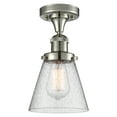 thumbnail image 1 of Innovations Lighting 517-1CH-PN-G64 Small Cone 7" Wide Semi-Flush Ceiling Fixture - Nickel, 1 of 2