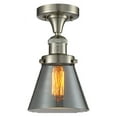 thumbnail image 1 of Innovations Lighting 517-1CH-SN-G63 Small Cone 7" Wide Semi-Flush Ceiling Fixture - Nickel, 1 of 2