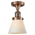 thumbnail image 1 of Innovations Lighting 517-1Ch Small Cone Small Cone 7" Wide Semi-Flush Ceiling Fixture -, 1 of 2