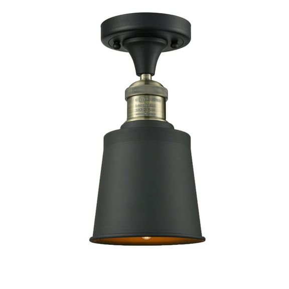 Innovations Lighting 517 Addison Addison 5" Wide Semi-Flush Ceiling Fixture - Black