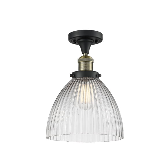 Innovations Lighting 517-1CH-BAB-G222 Seneca Falls 10" Wide Semi-Flush Ceiling Fixture -