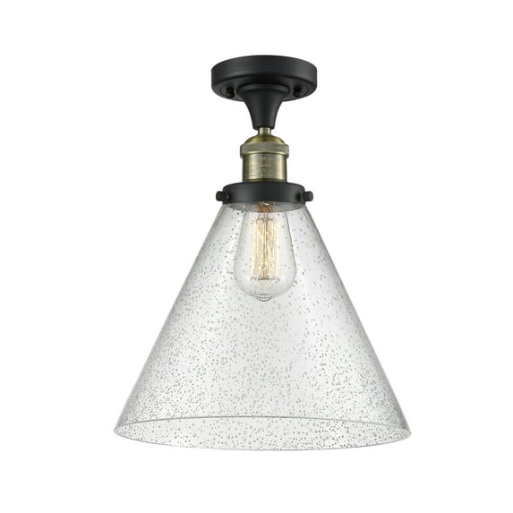 Innovations Lighting 517 X-Large Cone X-Large Cone 12" Wide Semi-Flush Ceiling Fixture -