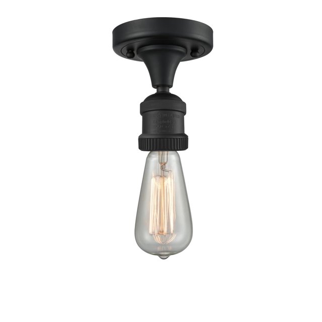 Innovations Lighting 517Nh-1C Bare Bulb 1 Light 5" Wide Flush Mount Ceiling Fixture -