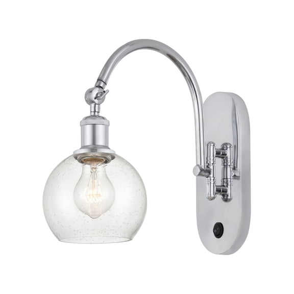 Innovations Lighting 518-1W-PC-G124-6 Athens 12" Tall Wall Sconce - Chrome