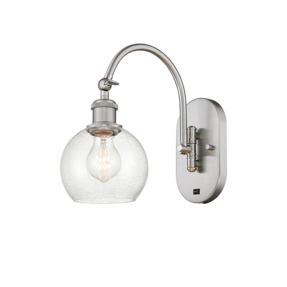 Innovations Lighting 518-1W-12-6 Athens Sconce Athens 12" Tall Wall Sconce - Nickel