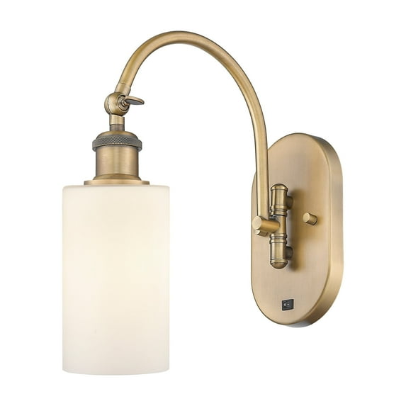 Innovations Lighting 518-1W-13-5 Clymer Sconce Clymer 13" Tall Wall Sconce - White