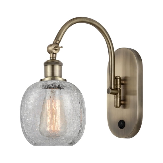 Innovations Lighting 518-1W-AB-G105 Belfast 13" Tall Wall Sconce - Brass