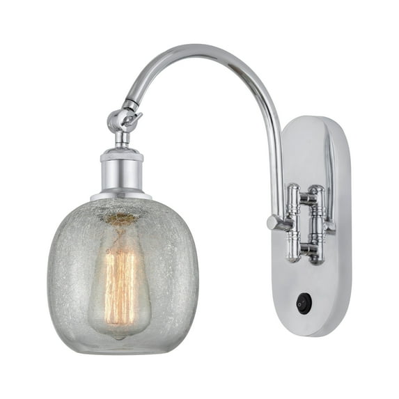 Innovations Lighting 518-1W-13-6 Belfast Sconce Belfast 13" Tall Wall Sconce - Chrome