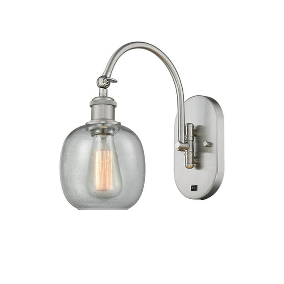 Innovations Lighting 518-1W-13-6 Belfast Sconce Belfast 13" Tall Wall Sconce - Nickel