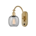 thumbnail image 1 of Innovations Lighting 518-1W-13-6 Belfast Sconce Belfast 13" Tall Wall Sconce - Satin Gold, 1 of 5