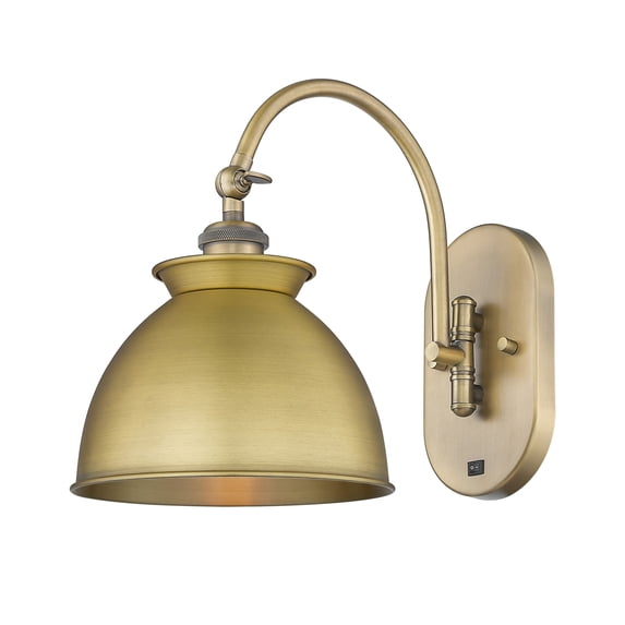 Innovations Lighting 518-1W-13-9 Adirondack Sconce Adirondack 13" Tall Wall Sconce - Brass