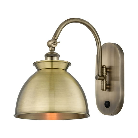 Innovations Lighting 518-1W-13-9 Adirondack Sconce Adirondack 13" Tall Wall Sconce - Brass