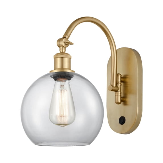 Innovations Lighting 518-1W-SG-G122-8 Athens 14" Tall Wall Sconce - Gold