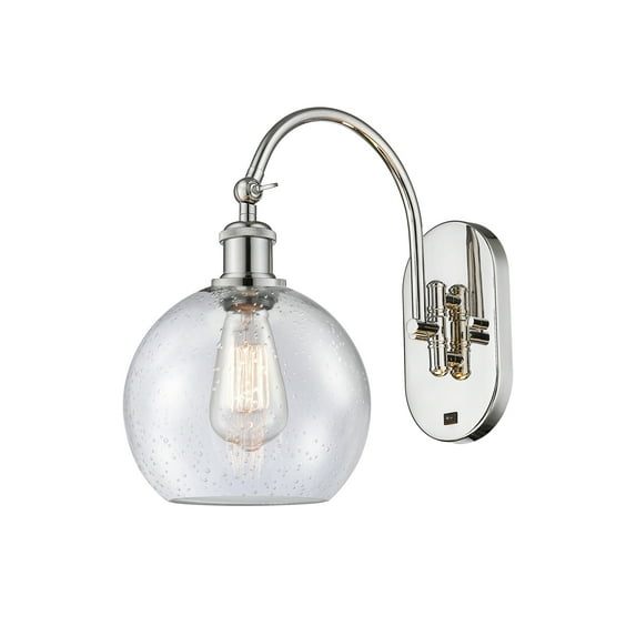 Innovations Lighting 518-1W-14-8 Athens Sconce Athens 14" Tall Wall Sconce - Nickel