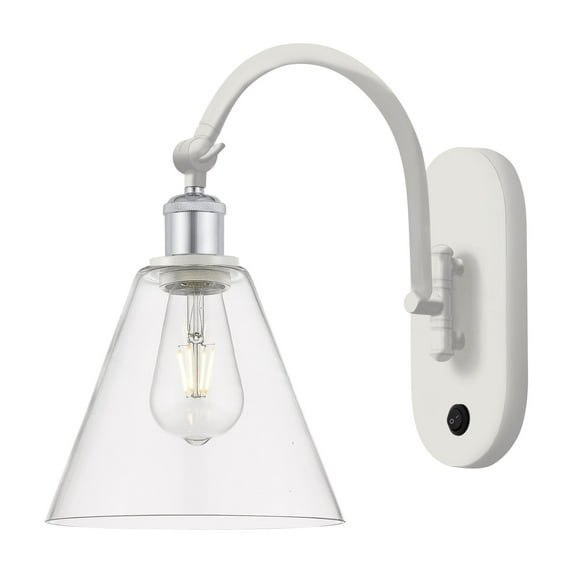 Innovations Lighting 518-1W-14-8 Berkshire Sconce Berkshire 14" Tall Wall Sconce - White