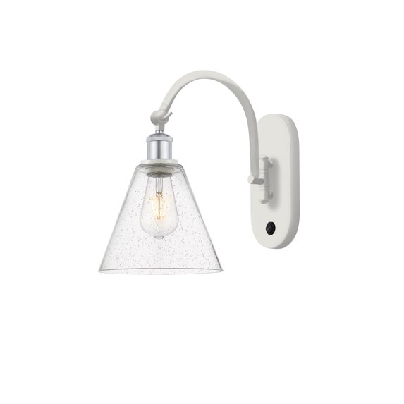 Innovations Lighting 518-1W-14-8 Berkshire Sconce Berkshire 14" Tall Wall Sconce - White