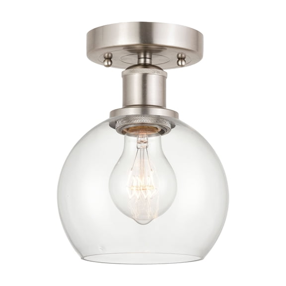 Innovations Lighting 616-1F-10-6 Athens Semi-Flush Athens 6" Wide Semi-Flush Globe Ceiling